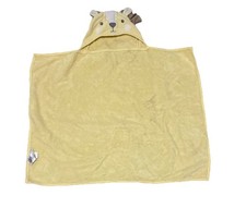 Pottery Barn Kids Lion Bath Towel Hooded Yellow 100 Cotton