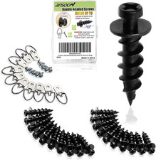 20Pcs Black Wall Double Headed Picture Hanging Screws Nails Kit for Hanging