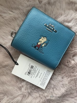 Coach x Peanuts 2025 Snap Wallet Linus CBN91 Snoopy 75th