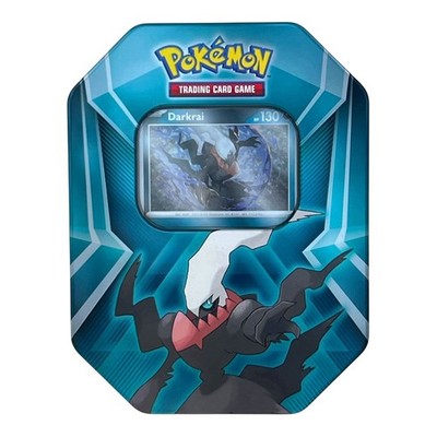 darkrai booster box Pokemon TCG Darkrai Triple Whammy Tin Box - 3 Booster Packs + 3 Foil Cards  New