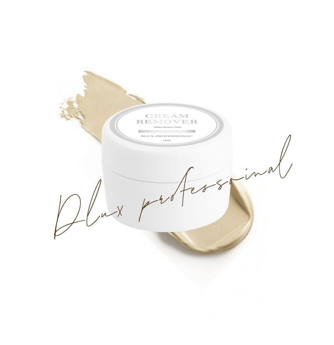 Eyelash Extensions Cream Glue Remover - 15ml, Natural Pigment, Professional E...