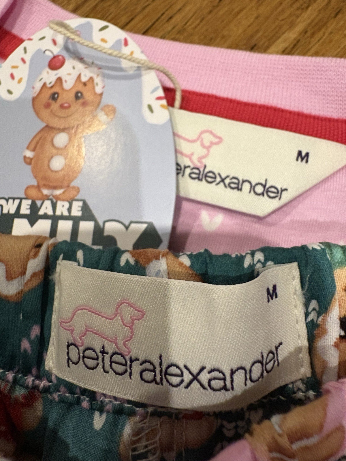BNWT Peter Alexander Women's Christmas Gingerbread PJs Size M image 2