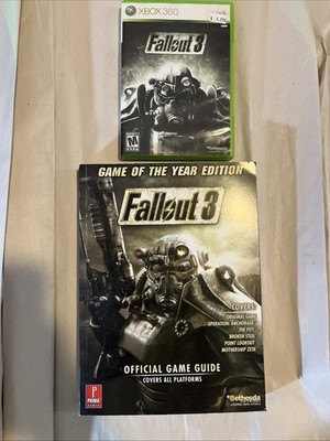 Fallout 3 Xbox 360 Game CIB W/ Official Strategy Guide(Prima Games)
