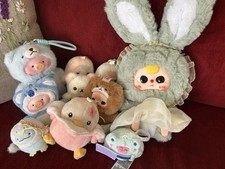 Pop Mart- Baby Three -San X- Lulu Piggy-Honeymaru-Plush More Keychain Lot