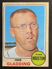 Fred Gladding 1968 Topps Baseball Card Houston Astros #423