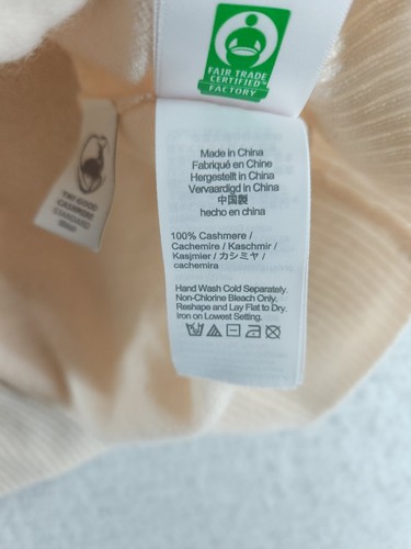 J. Crew CrewCuts Cashmere Crewneck Sweater - Cream Size XL (12-13) - Picture 9 of 11