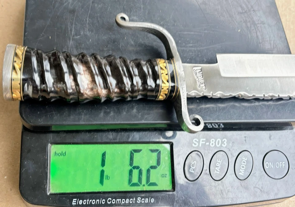 Impact Custom Made Cutlery Handcrafted Bowie 17" Knife RARE Handmade Knives - Image 3 of 4