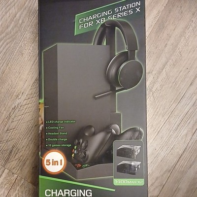 Charging Dock for Xbox Series X with Cooling Fan, Headset Stand, Dual Charger