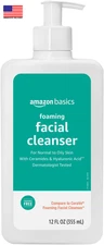 Foaming Facial Cleanser with Ceramides & Hyaluronic Acid, Fragrance-Free, 12 Fl 