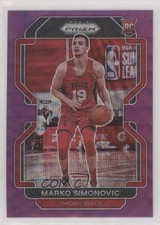 2021-22 Panini Prizm Purple Wave Prizm Marko Simonovic #166 0b3