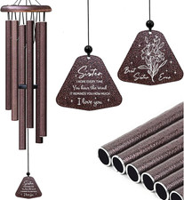 Sister Gifts Wind Chimes 32", Gifts for Sisters, Big Sister Birthday Gift from S