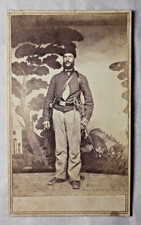 Unidentified Civil War Soldier - Portrait Photo 10th New York Cavalry Elmira NY