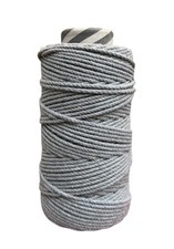 Natural Macrame Cord 4mm X 109 Yards Twisted Dyed Colors 4mm x 109 Yards Gray