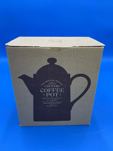 New Henry Watson The Original Suffolk England Country Coffee Pot
