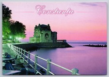 Sunset Postcard Constanta Casino Southeastern Romania Harbor View