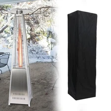 Outdoor Glass Tube Heater Cover - Waterproof Square Standing Patio Heater Pro...