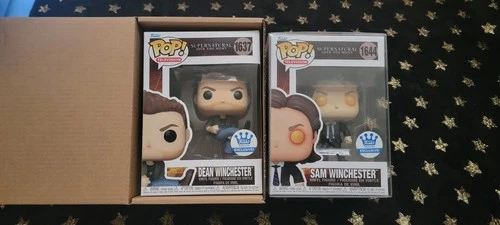 Funko Pop Sam 1644 Dean 1637 Exclusive Supernatural protection amazing condition
