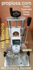 Hot Foil Stamping Machine New 1"x 5" Tiltable Typeholder  FREE SHIPPING