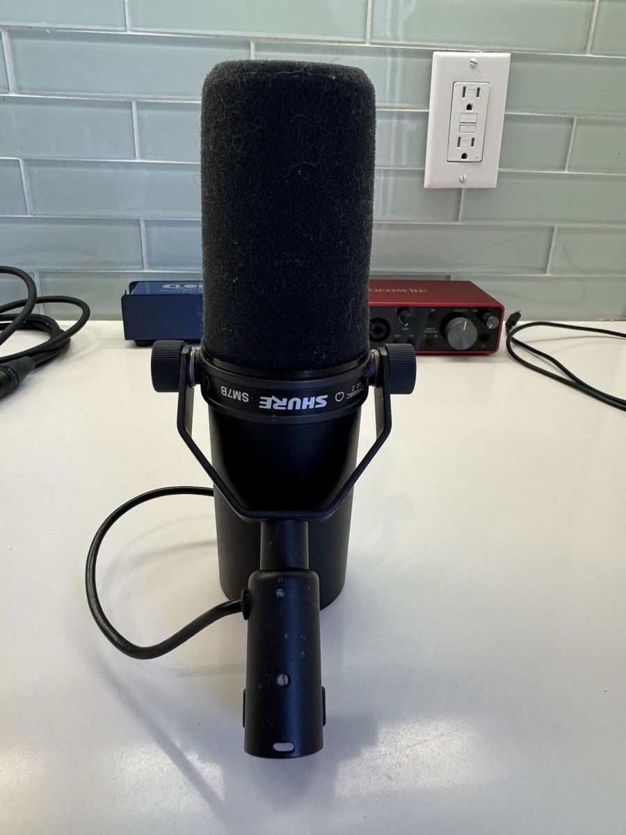 Shure SM7B Microphone + Focusrite Interface + Cloudlifter AMP +