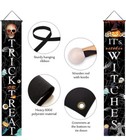 TRICK or TREAT,Witches• Halloween Flag Porch Banner Decor• Outdoor Signs • New