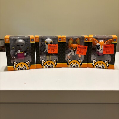 LOT OF 4 The Loyal Subjects Aggretsuko 3.25 In Figure 2/12 vinyl figures in box