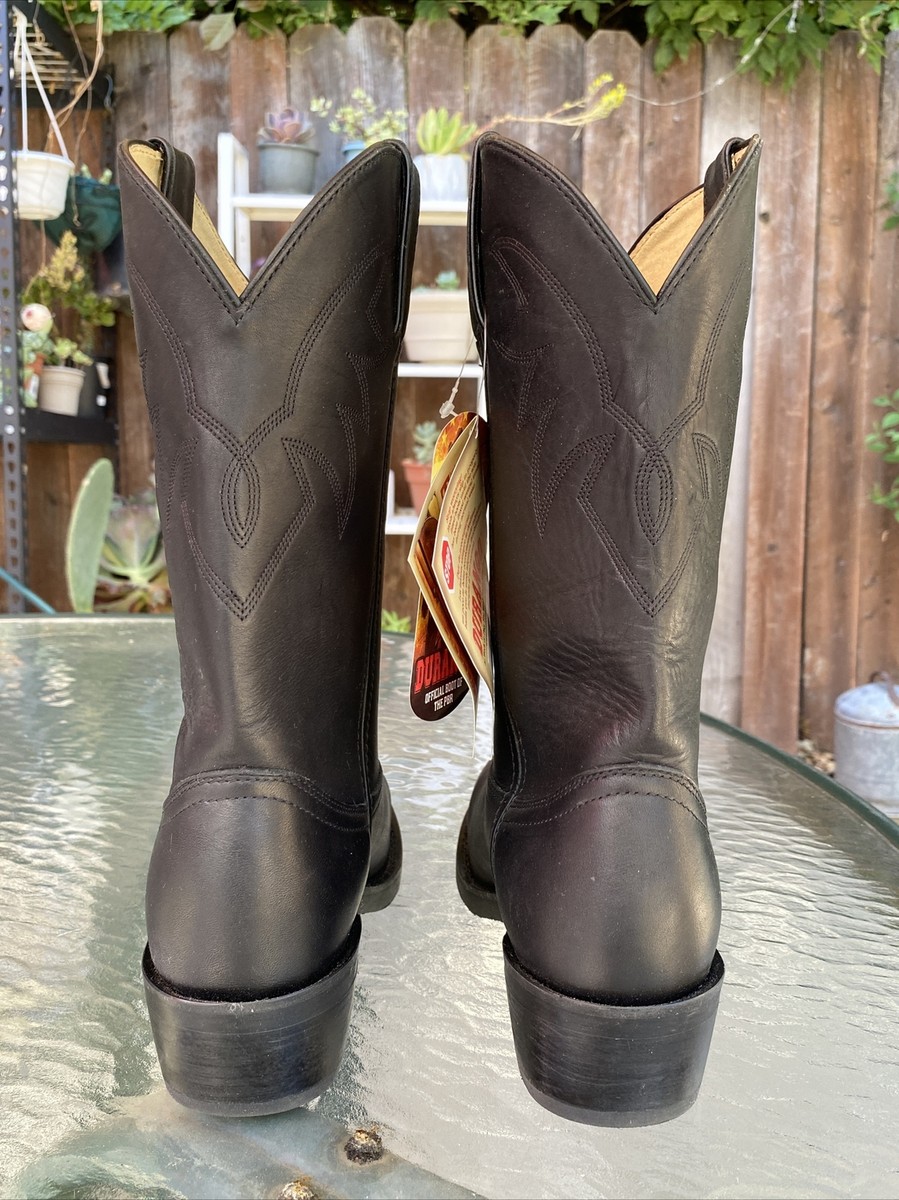 Durango TR760 Men’s 10 EE Wide Black Leather Western Cowboy Boots Pull On Kept. Durango Pull On Western Cowboy Boots Men main image 4
