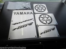 CUSTOM 13-24 YAMAHA RAPTOR 700 R 700R FENDER WARNING TAGS PLATES BADGES NEW!