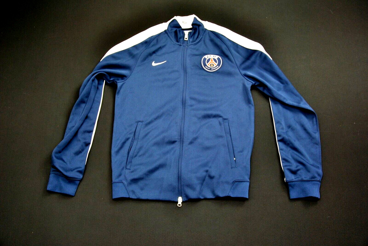 TEAM ISSUED PSG Paris Saint Germain Nike Soccer Jacket Blue 23