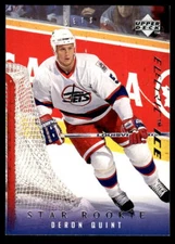 1995-96 Upper Deck #498 Deron Quint Winnipeg Jets Electric Ice Hockey Card