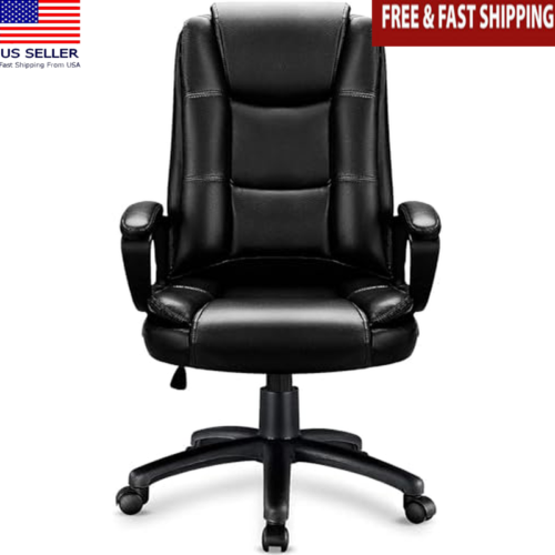 Ergonomic High Back Leather Executive Desk Chair NEW Home Office Computer Chair