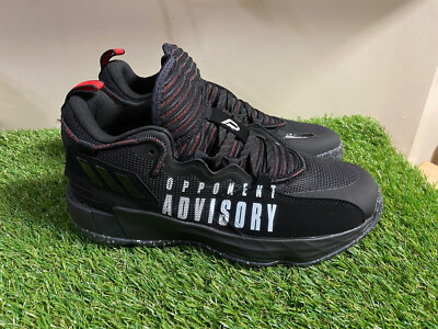 Adidas Dame 7 Extply GCA Core Black/White-Vivid Red Men's Size 10.5 GV9872 NEW