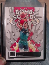 2022-23 PANINI DONRUSS #10 LaMELO BALL BOMB SQUAD! SP INSERT HORNETS