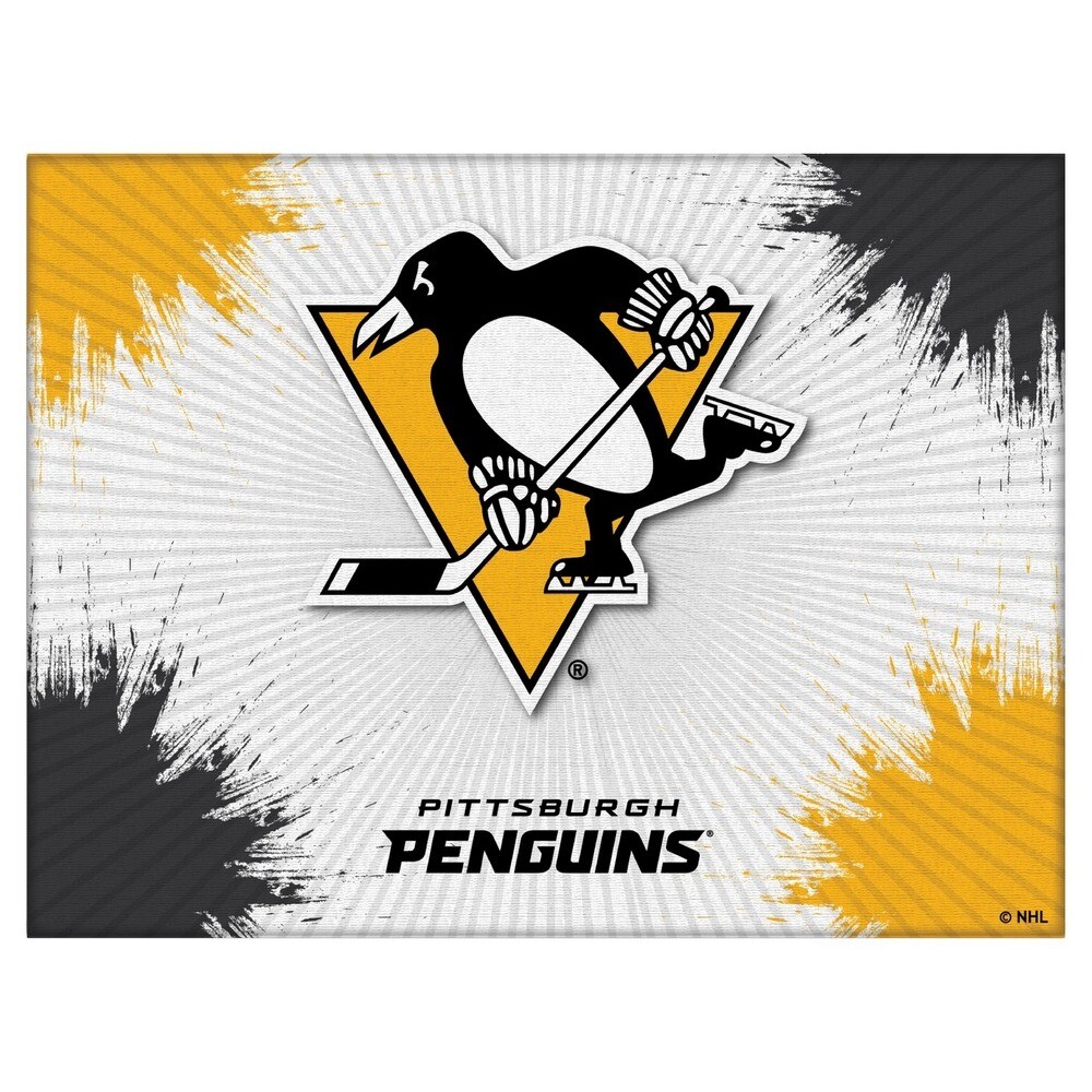 NHL Pittsburgh Penguins Logo Canvas Hockey Team Logo