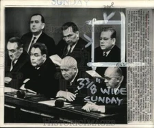 1963 Press Photo Soviet Union Presidium members, Moscow, Russia - pio05688