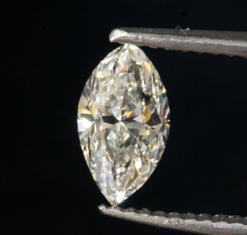 GIA certified .97ct VS1 J loose marquise cut diamond vintage estate antique
