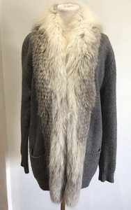 fur collar jumper