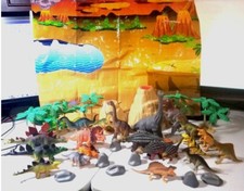 ANIMAL PLANET MEGA DINO TUB 40 PC DINOSAUR FIGURE PLAYSET MIXED SEE PICS