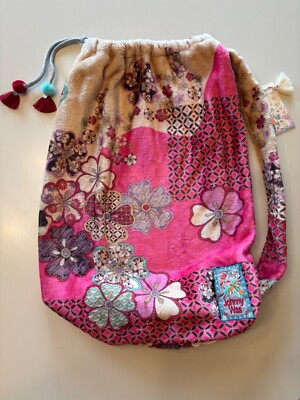 Johnny Was NWT Yama Garden Fleece Blanket (Bag Only) Shoulder Tote (No Blanket)