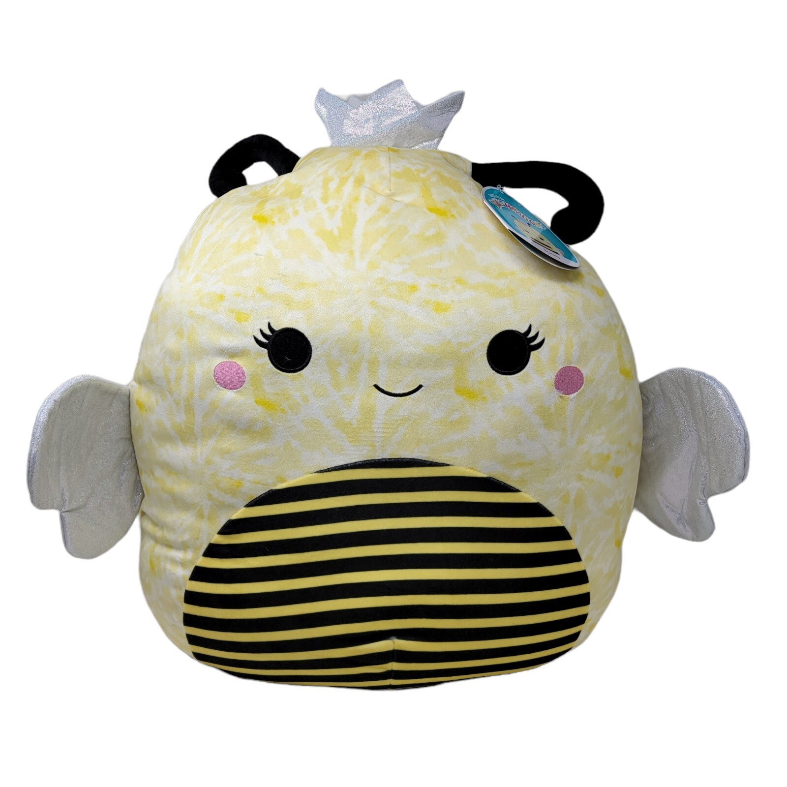 Squishmallows Sunny Queen Bee Jumbo 20" Plush Stuffed Animal Yellow