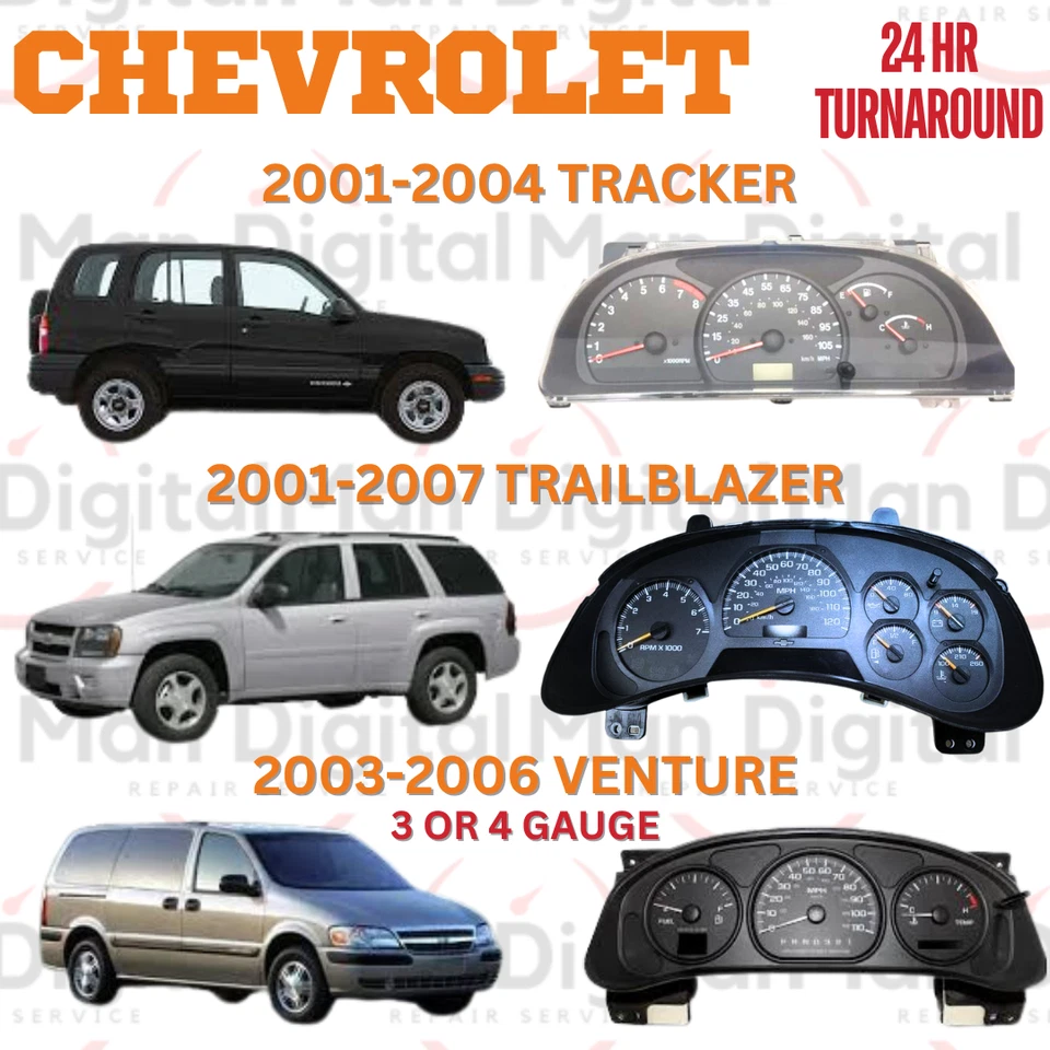 Servicio de reparación de clúster Chevrolet GMC Oldsm Pontiac Isuzu Cadillac Hummer Ford Foto 3 de 4