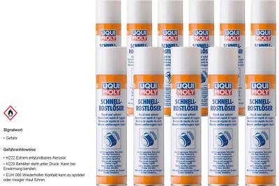 11x LIQUI MOLY Schnell-Rostlöser Fast-Rust-Dissolver 1612 Dose Aerosol 300 ml