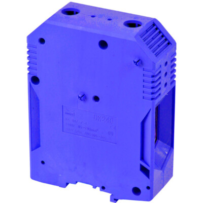DIN-Schienenklemme Dinkle 240 mm blau