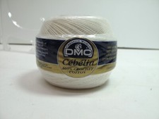 1 Ball DMC Cebelia 3-Cord Crochet Thread 100 Cotton 50 g N30 Blanc   A.1023