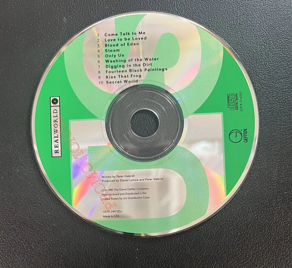 1992 Peter Gabriel: US Near Mint Promo CD w/ Cover Sleeve and Inserts Foto 2 de 4