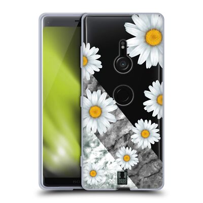 HEAD CASE DESIGNS MARBLE & FLORALS SOFT GEL CASE FOR SONY PHONES 1
