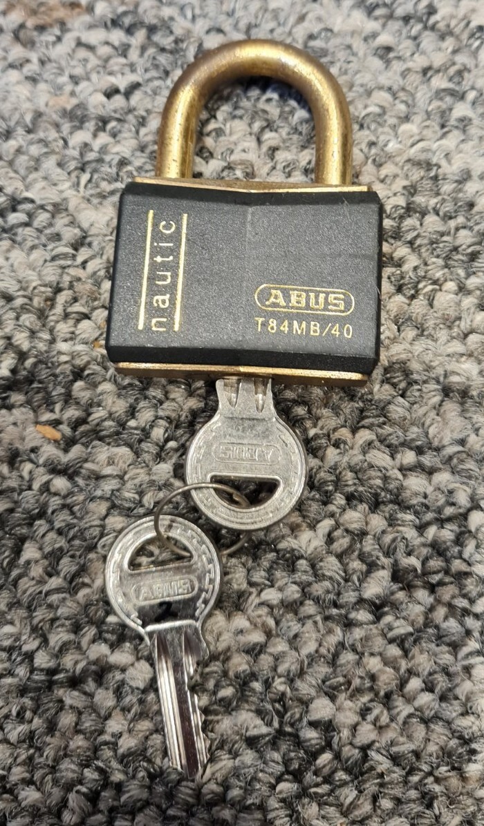 Various ABUS T84MB/40 Padlocks, Good Used Condition c/w 2 Keys eBay