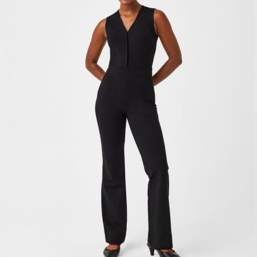 Spanx Perfect Slvls Jumpsuit - Women's Size L - Black