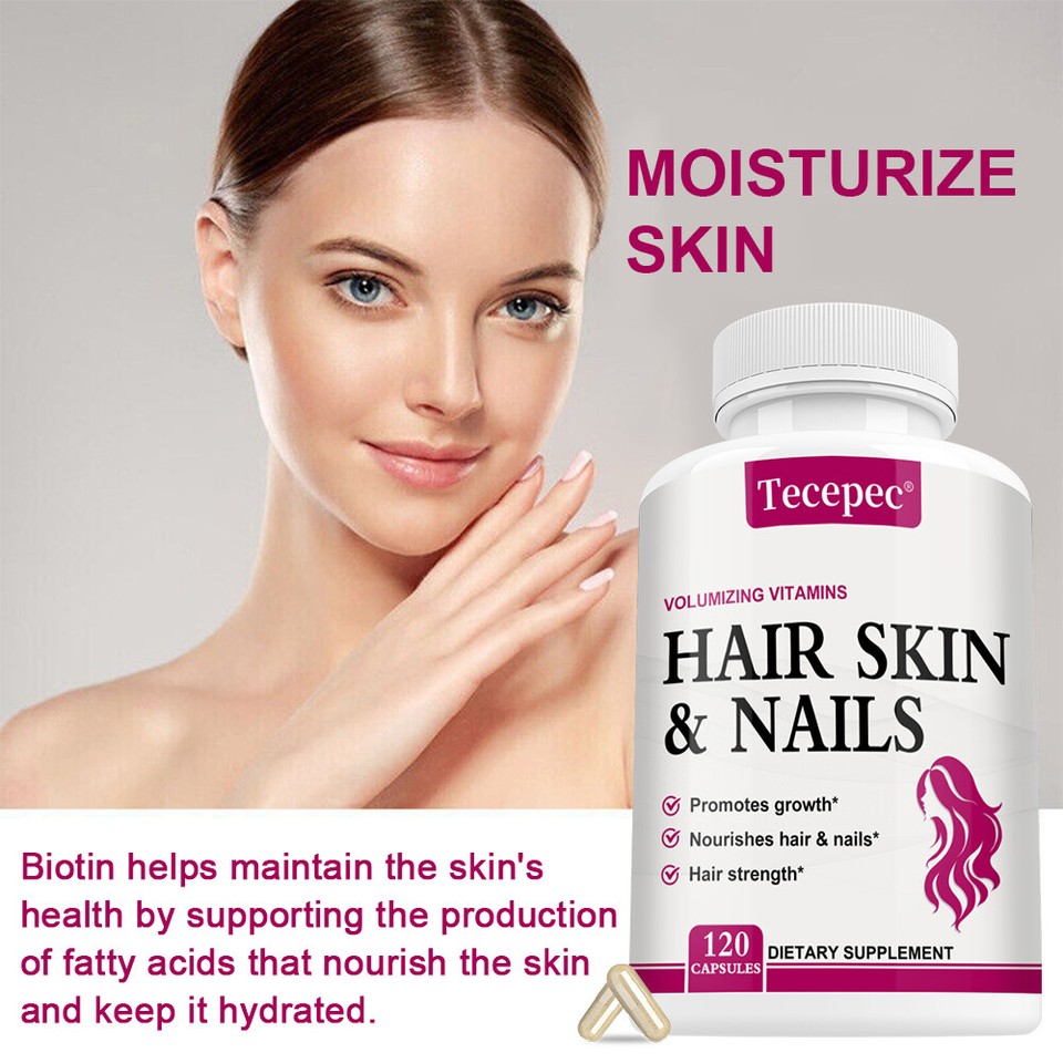 Volumizing Vitamin Capsules Promotes Hair, Skin And Nails Growth,Hair