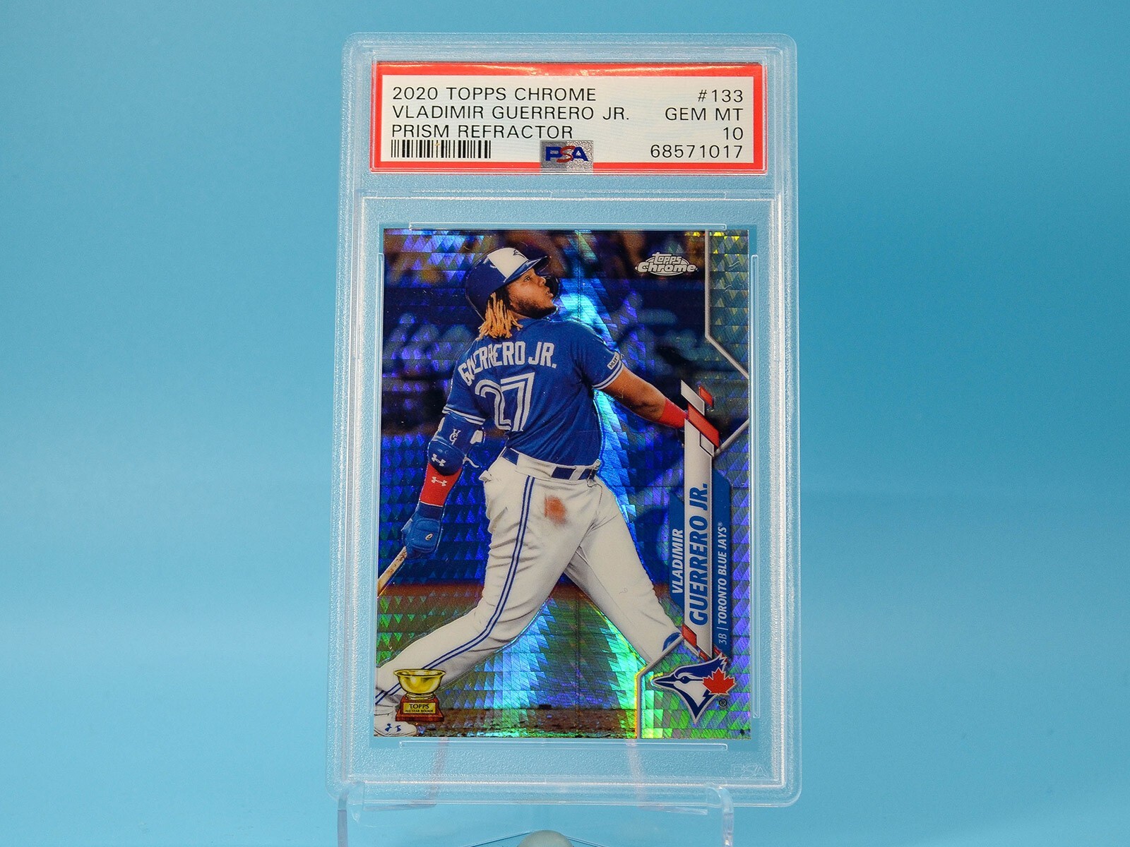 2019 TOPPS VLADIMIR GUERRERO JR REFRACTOR PSA