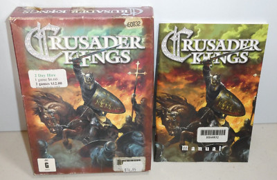 Crusader Kings Complete PC GAME AUS RETAIL SMALL BOX COMPLETE 2004 DISK MINT